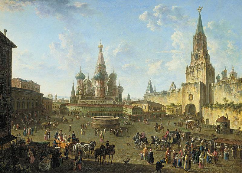 Fedor Yakovlevich Alekseev Red Square in Moscow Spain oil painting art